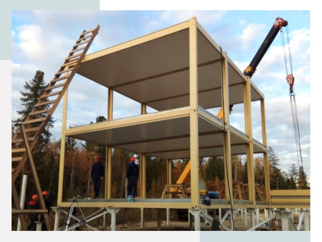 Строительство модульных здания Белогорск