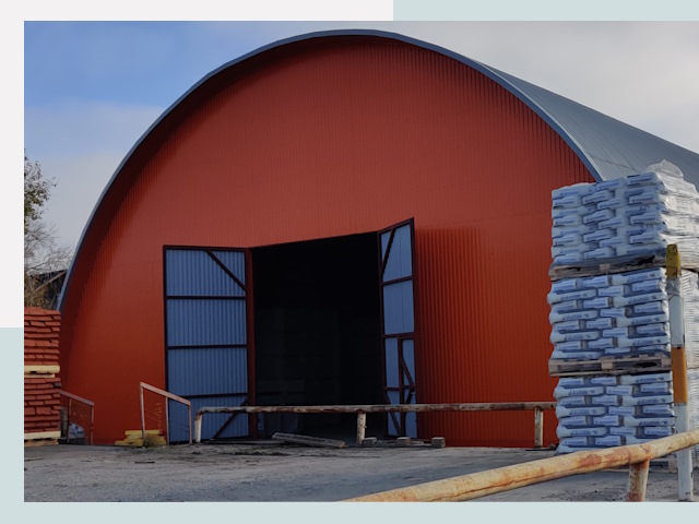 Полукруглые ангары по цене от 612 руб. в Белогорск