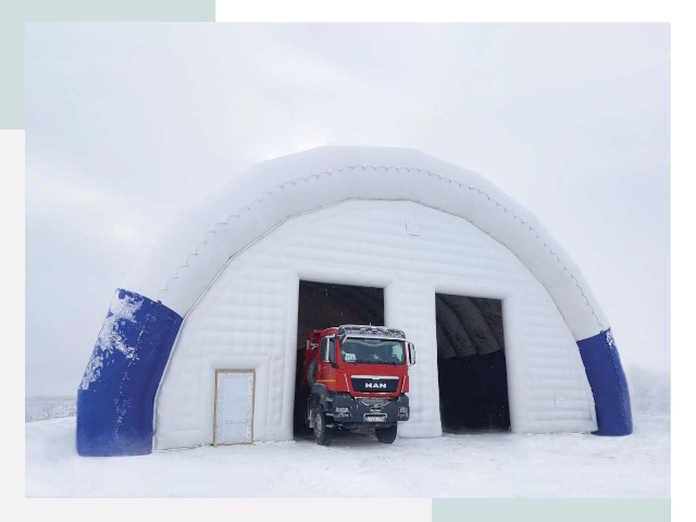 Мобильные ангары в Белогорске