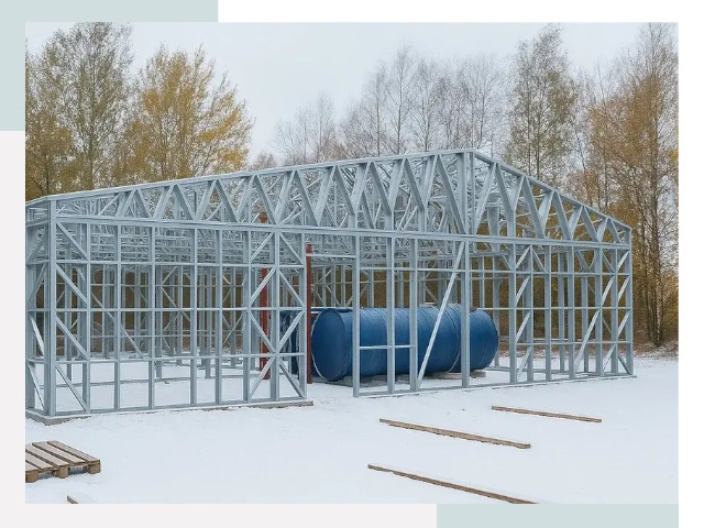 Металлические ангары в Белогорске