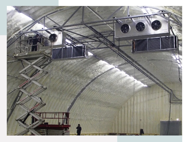Оснащение ангаров в Белогорске