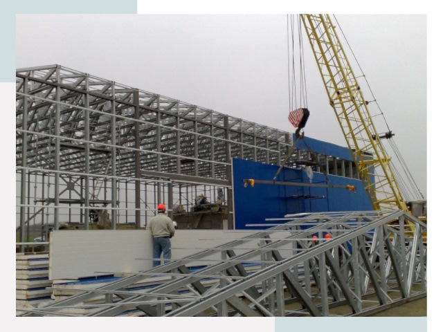 Монтаж ангаров в Белогорске